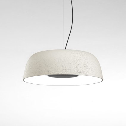 Marset Djembé 65.23, bílé závěsné svítidlo, 28,5W LED 2700K stmívatené, prům. 63cm