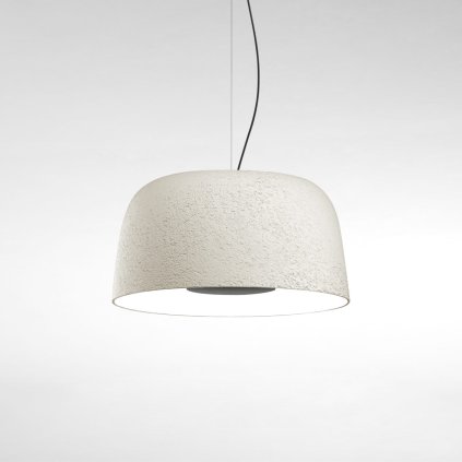 Marset Djembé 65.35, bílé závěsné svítidlo, 28,5W LED 2700K stmívatené, prům. 64,6cm
