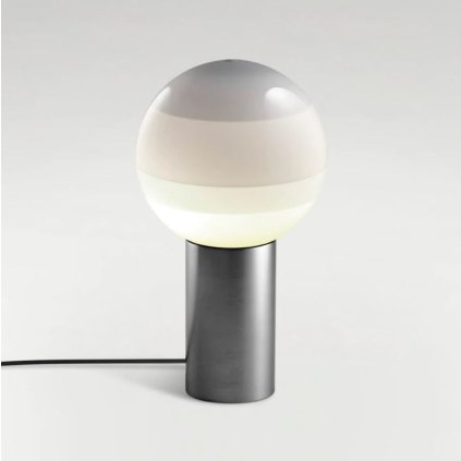 Marset Dipping Light, grafitová stolní lampička s šedými tóny, 3,4W LED 2700K, výška 22,2cm