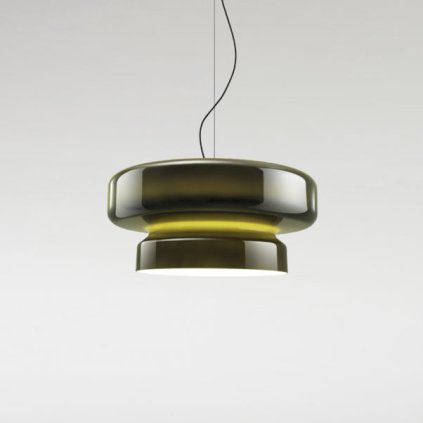 Marset Bohemia 84, zelené závěsné svítidlo, 28,5W LED 2700K stmívatené, prům. 84cm