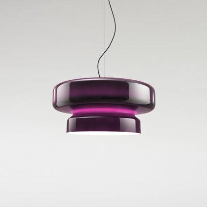 Marset Bohemia 84, fialové závěsné svítidlo, 28,5W LED 2700K stmívatené, prům. 84cm
