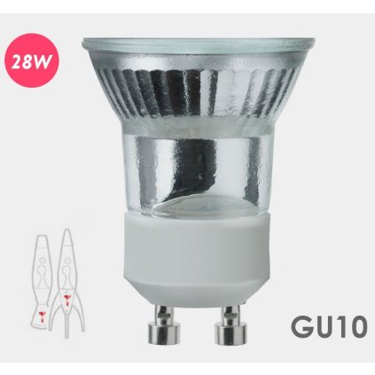 Mathmos žárovka pro lávovou lampu Astrobaby a Telstar, 28W halogen GU10 mini