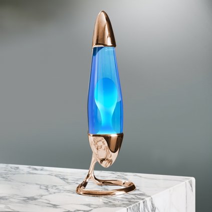 mathmos neo copper lava lamp blue turquoise