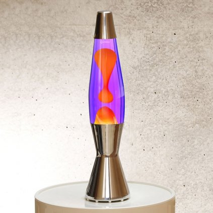 mathmos astrobaby lava lamp violet orange