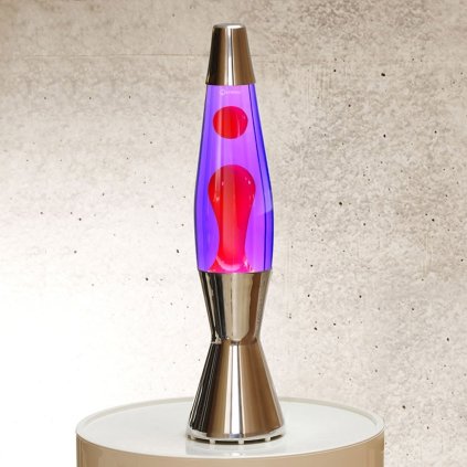 Mathmos Astrobaby, originální lávová lampa, 1x28W, fialová s červenou lávou, 43cm