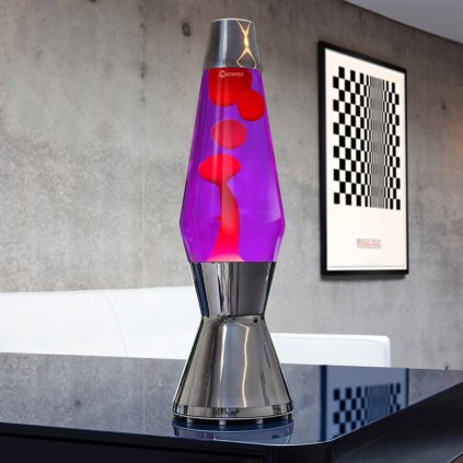 mathmos astro original lava lamp violet red