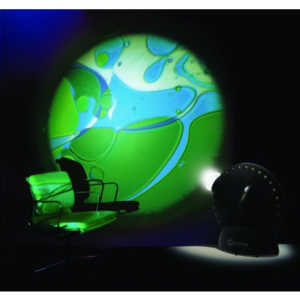 Mathmos Space projector, oil disk modrá-zelená