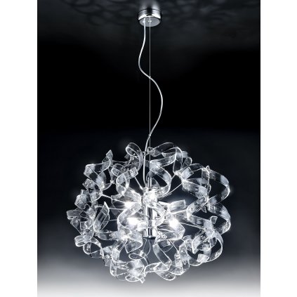 25884 2 metallux astro crystal designove zavesne svitidlo v prumeru 50cm 6x40w cire sklo chrom