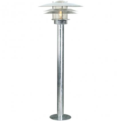Nordlux Amalienborg, venkovní sloupková lampa, 1xE27 max 60W, kov, pokovená, IP54, výška 92cm