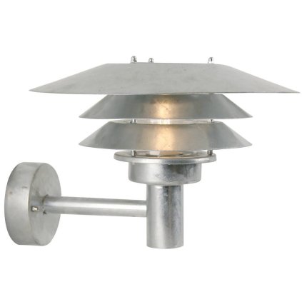 Nordlux Venø, venkovní nástěnné svítidlo, 1xE27 max 60W, kov, pokovená, IP54, průměr 40cm