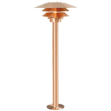 Nordlux Venø, venkovní sloupková lampa, 1xE27 max 60W, kov, měděná, IP54, výška 93cm