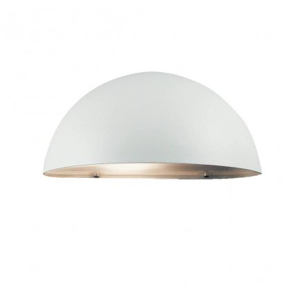 Nordlux Scorpius, polokruhové svítidlo v bílé úpravě pro venkovní použití, 1xE14 max 40W, šířka 20cm, IP23