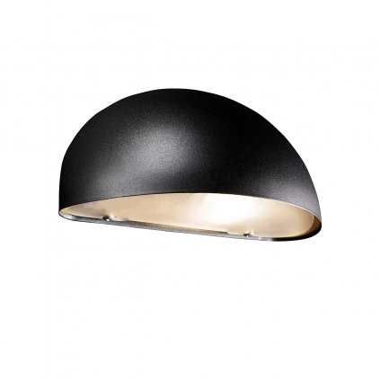 Nordlux Scorpius, polokruhové svítidlo v černé úpravě pro venkovní použití, 1xE14 max 40W, šířka 20cm, IP23