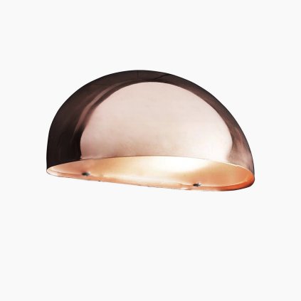 Nordlux Scorpius, polokruhové svítidlo z mědi pro venkovní použití, 1xE14 max 40W, šířka 20cm, IP23