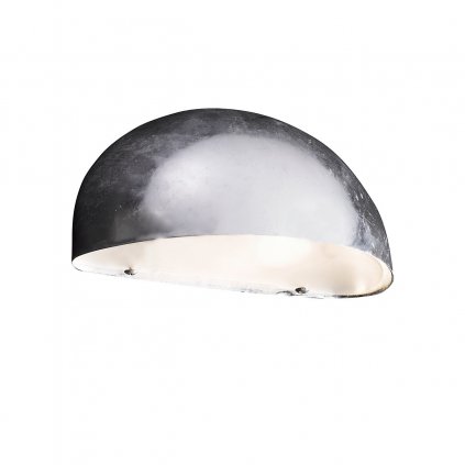 Nordlux Scorpius, polokruhové svítidlo v pokovené úpravě pro venkovní použití, 1xE14 max 40W, šírka 20cm, IP23