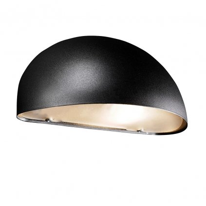 Nordlux Scorpius Maxi, polokruhové svítidlo v černé úpravě pro venkovní použití, 1xE27 max 60W, šírka: 27cm, IP23