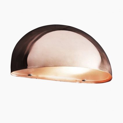 Nordlux Scorpius Maxi, polokruhové svítidlo z mědi pro venkovní použití, 1xE27 max 60W, šírka: 27cm, IP23