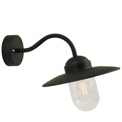 Nordlux Luxembourg, venkovní nástěnné svítidlo, 1xE27 max 60W, kov, černá, IP54, šířka 39cm
