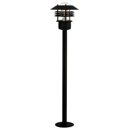 Nordlux Vejers, venkovní sloupková lampa, 1xE27 max 60W, kov, černá, IP54, výška 92cm
