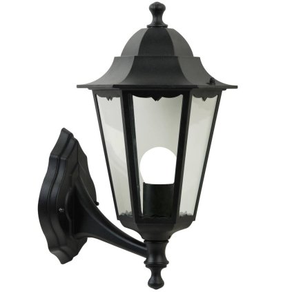 Nordlux Cardiff, venkovní nástěnné svítidlo, 1xE27 max 60W, hliník, černá, IP44, průměr 27cm