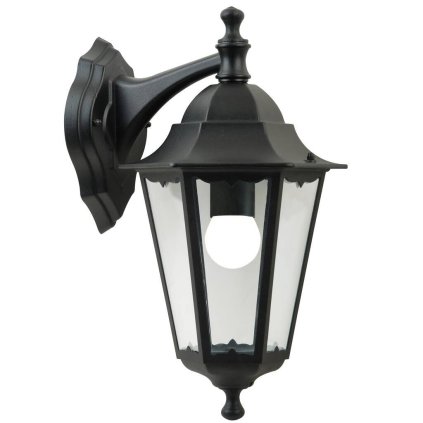 Nordlux Cardiff, venkovní nástěnné svítidlo, 1xE27 max 60W, hliník, černá, IP44, průměr 27cm