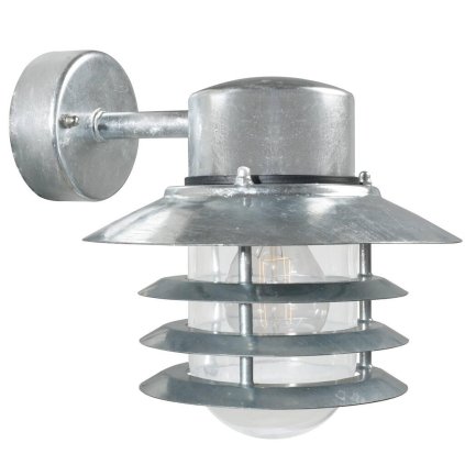 Nordlux Vejers, venkovní nástěnné svítidlo, 1xE27 max  60W, kov, pokovená, IP54, výška 23cm