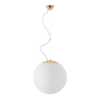 Osmont Adria L3-MS, závěsné svítidlo, 1x150W, opálové sklo, mosazná montura, prům.40cm
