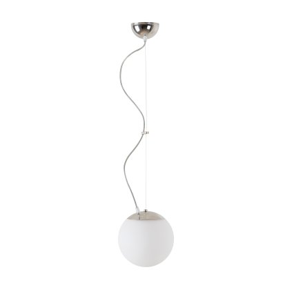 Osmont Adria L1-NL, závěsné svítidlo, 1x75W, opálové sklo, montura v leštěné nerezi, prům.20cm