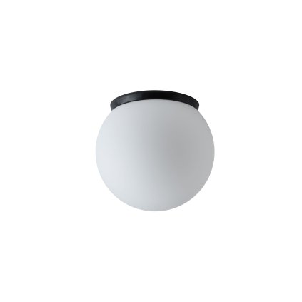 Osmont Styx 1, kulaté svítidlo z triplexového skla s černou základnou, 1x25W E27, prům. 20cm, IP65