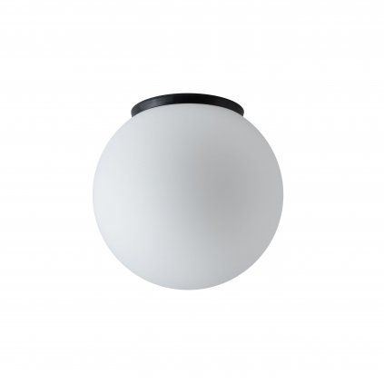 28623 osmont styx 2 kulate svitidlo z triplexoveho skla s cernou zakladnou 9w led 3000k prum 25cm ip65