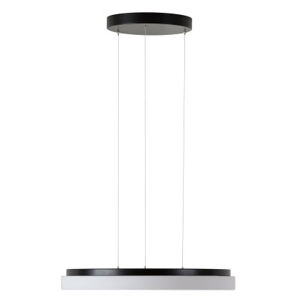 Osmont Carina LE, černé moderní závěsné svítidlo, 46W LED 4000K DALI, prům. 50cm