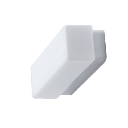 Osmont Flora 2, nástěnné/stropní svítidlo v obdélníkovém tvaru, LED 8W 3000K, délka 31cm, stříbrná