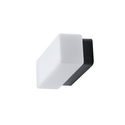 Osmont Flora 1, nástěnné/stropní svítidlo v obdélníkovém tvaru, LED 8W 4000K, délka 22,5cm, černá