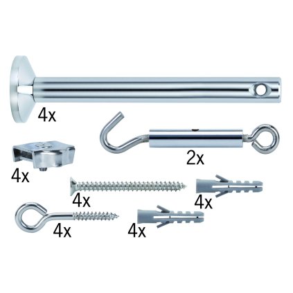 Paulmann, set pro ukotvení a napnutí lankového systému 12V + 4 ks stojen