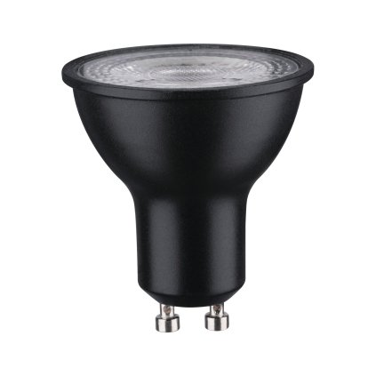 Paulmann černá LED žárovka, 7W LED 4000K GU10 stmívatelná