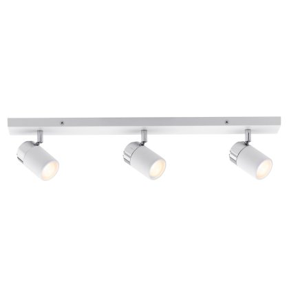 Paulmann Zyli IP44, bílé spotové svítidlo, 3x10W GU10, délka 60cm