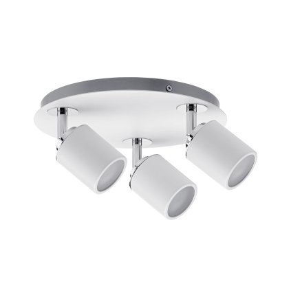 Paulmann Tube IP44, bílé svítidlo, 3x10W LED GU10, průměr 25cm