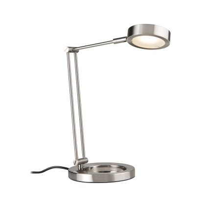 Paulmann Zed LED, stolní LED lampa, 1x6,7W LED, kartáčovaný kov, výška 47.5cm
