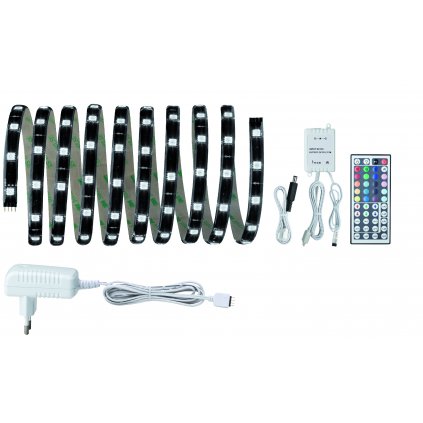 31632 6 paulmann yourled basic set rozsiritelny set 300cm led pasky vcetne dalkoveho ovladace napajece a kabelaze 28 8w rgb