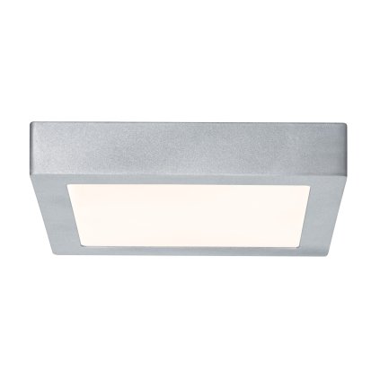 Paulmann Lunar, matně chromové stropní LED svítidlo, 12,5W LED 3000K, 22x22cm