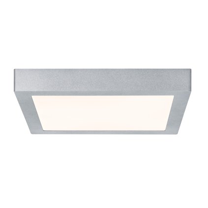 Paulmann Lunar, matně chromové stropní LED svítidlo, 15,5W LED 3000K, 30x30cm
