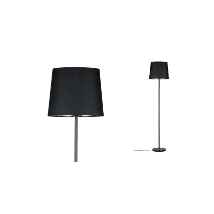 Paulmann Neordic Enja, stojací lampička z černého mramoru, látky a mědi, 1x20W E27, výška 160cm