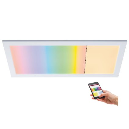 Paulmann Amaris, stropní LED panel 22W LED RGBW Zigbee, 59,5x29,5 cm