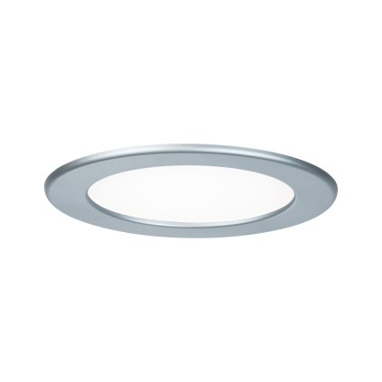 Paulmann Quality Line Panel IP44, 12W LED, 4000K, matný chrom, prům. 17cm