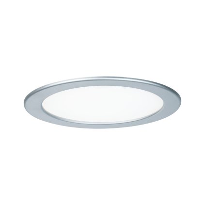 Paulmann Quality Line Panel IP44, 18W LED, 4000K, matný chrom, prům. 22cm