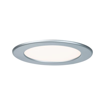 Paulmann Quality Line Panel IP44, 12W LED, 2700K, matný chrom, prům. 17cm