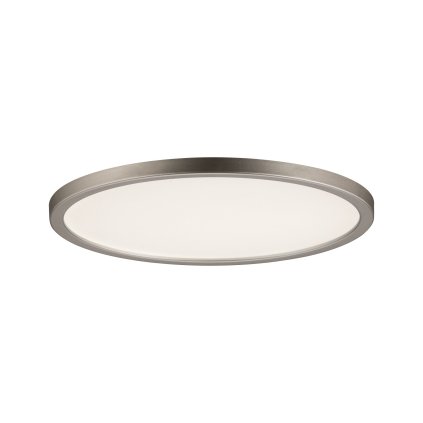 Paulmann Areo, niklové polozapuštěné svítidlo, 12W LED 3000K stmívatelné, prům. 18cm, IP44