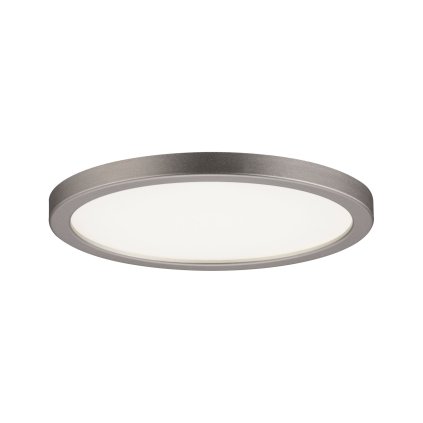 Paulmann Areo, niklové polozapuštěné svítidlo, 8W LED 3000K stmívatelné, prům. 12cm, IP44