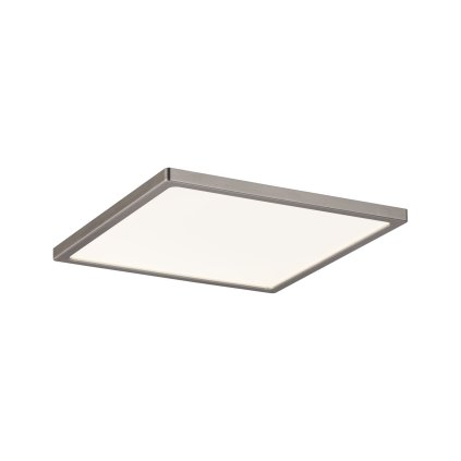 Paulmann Areo, niklové polozapuštěné svítidlo, 12W LED 3000K stmívatelné, 18x18cm, IP44