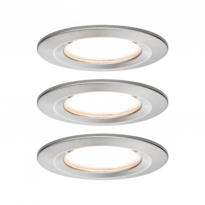 34449 5 paulmann led coin nova round set kulatych bodovek v uprave kartacovana ocel 3x6 5w led 2700k prum 7 8cm ip44